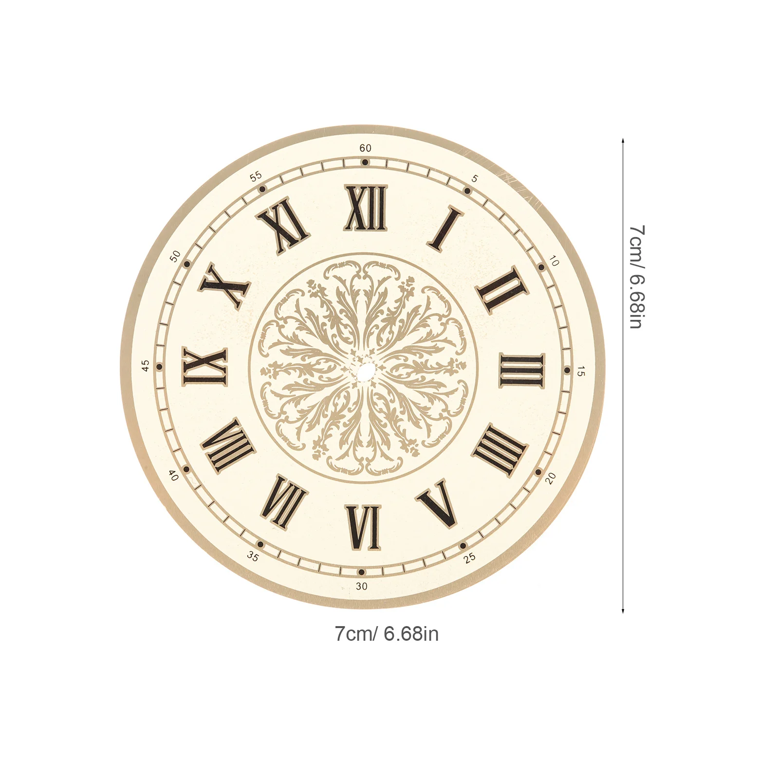 Placa redonda de aluminio de repuesto para pared, accesorios de reloj con esfera de Número Romano, resistente, fácil de instalar, reemplazo de esfera
