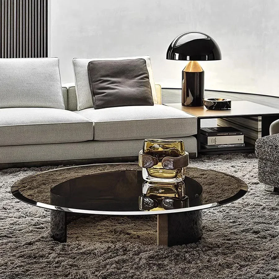 

Home Coffee Table Bedroom Platform Ornament Unique Modern Coffee Table Living Room Rectangular Glass Top Mesa Centrohome Decor