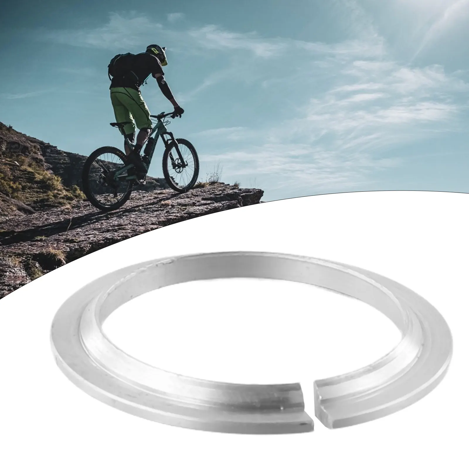 Hot Sales Bike Straight Tapered Steerer Conversion Adapter Crown Ring Gasket  Practical30/39.8mm Replace Outdoors Supplies