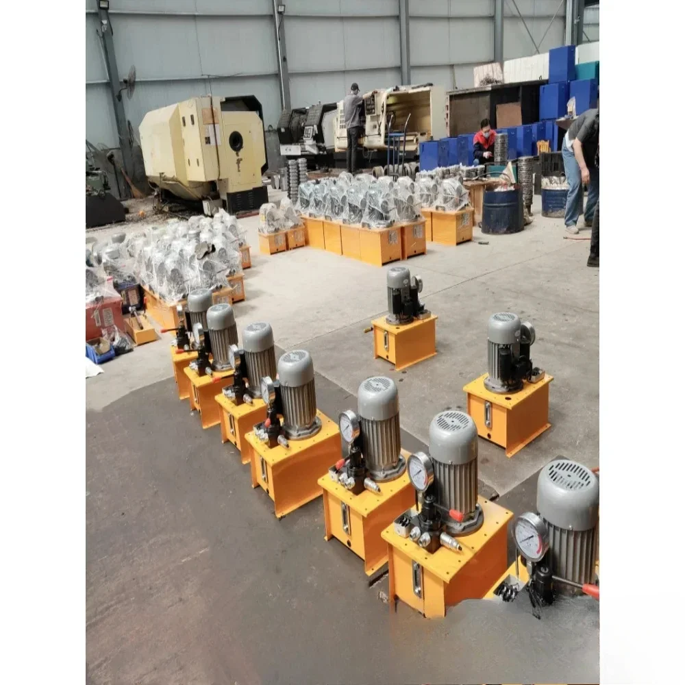 Electric hydraulic pump station system assembly fire pipeline pressure test pump 380V hydraulic component cylinder jack