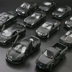 Metal Car Matte Black Series T1 Transporter Bus F150 GTR G63 Simulation Diecasts & Toy Vehicles RMZ city 1:36 Alloy Model