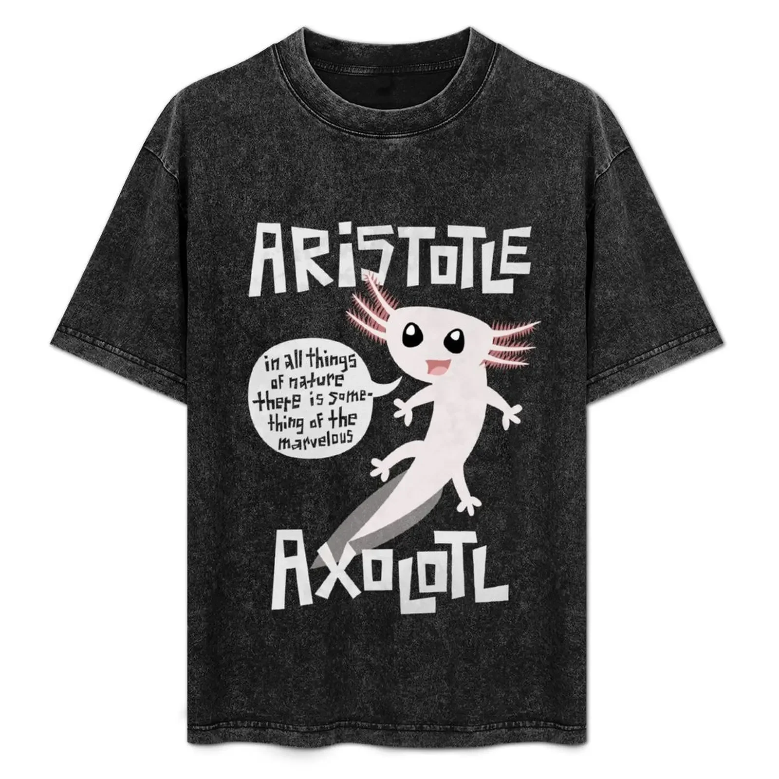 Aristotle Axolotl T-Shirt summer clothes sports fans cute clothes tees mens designer t shirt