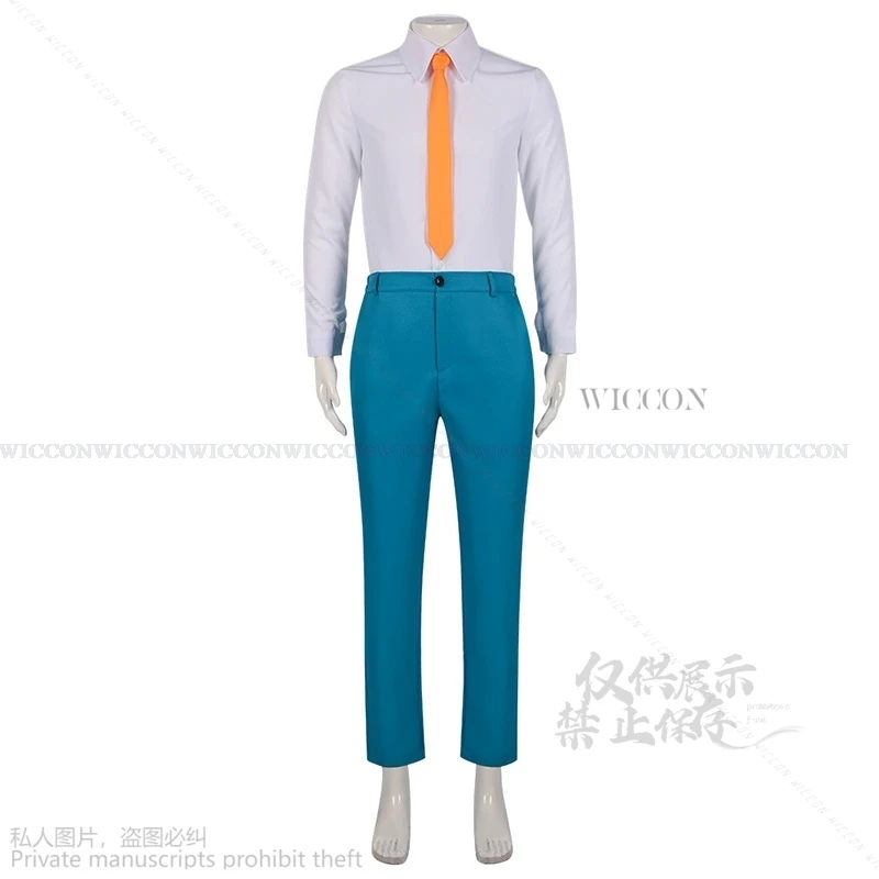 Anime Boukyaku Battery Kiyomine Haruka Cosplay Costume Japanese Blue Campus JK Uniform Shirt Coat Adult Man Campus Suit DK Cos