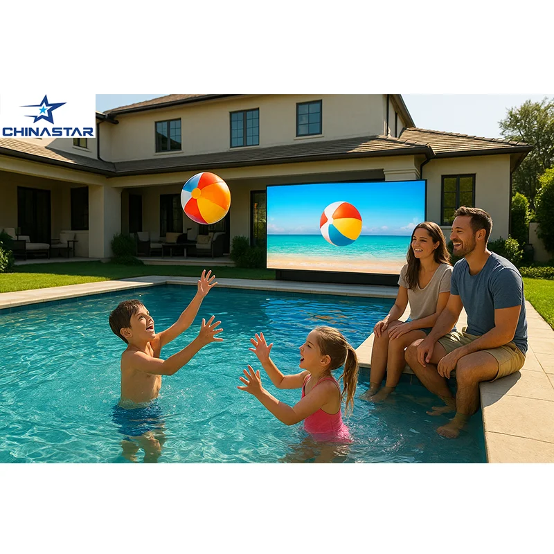 HD IP65 Waterproof Outdoor Led Display Screen Tv Swimming Pool Led Screen for Resort
