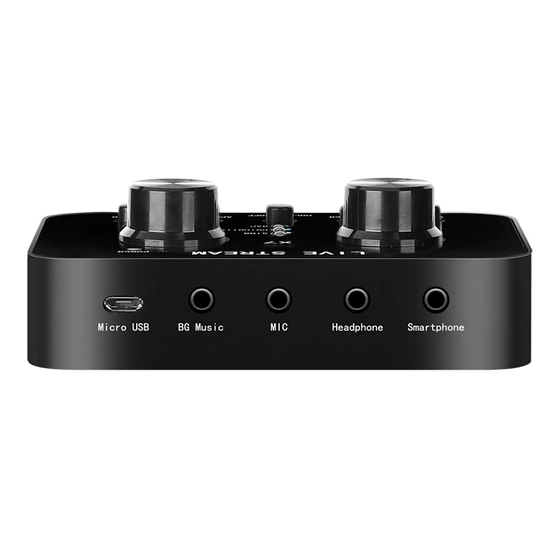 Placa de Som Externa para Celular e Computador, Placa de Som, Voice Changer, Áudio Eletrônico, Microfone Gritar, Live Sound Card