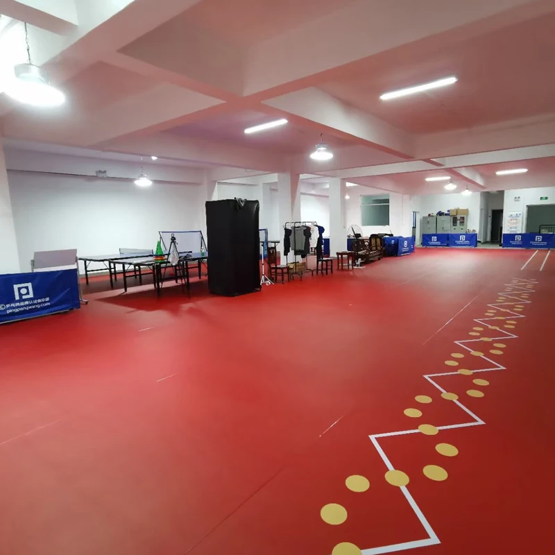 Beable Professional Sports Floors 4.5MM Thickness Table Tennis Court Mat PVC Sport Flooring In Rolls