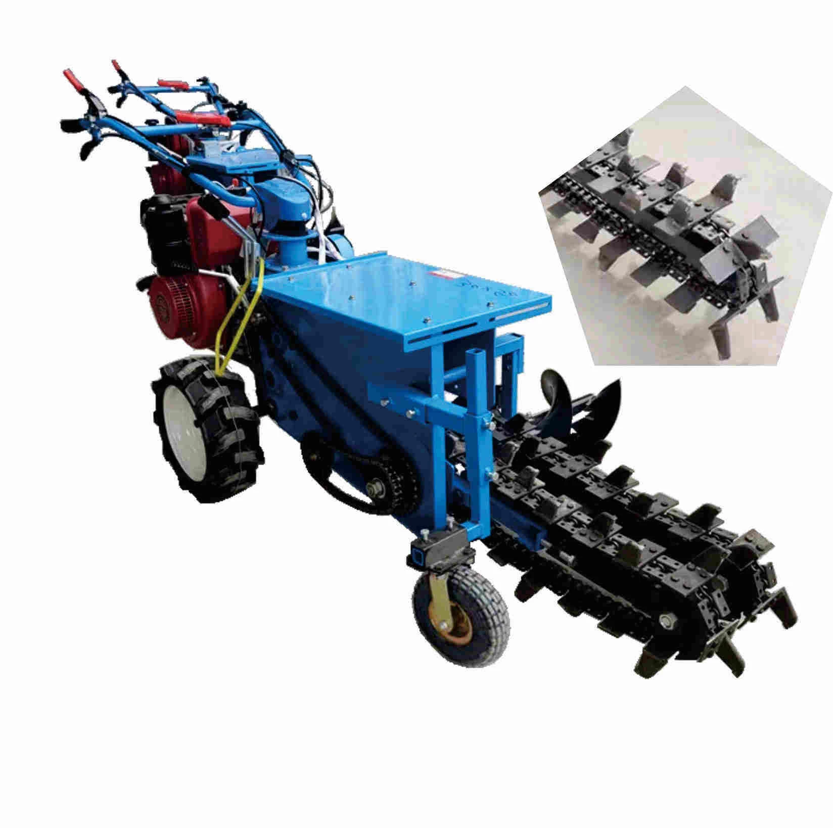 

Diesel Engine Self-propelled Orchard Farmland Irrigation Ditch Digging Machine Cable and Pipeline Multi-purpose Digging Machine