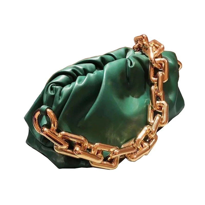 Women\'s Bag 2024 New Niche Popular Personality Acrylic Chain Cloud Large Capacity One-shoulder Diagonal Dumpling Bag