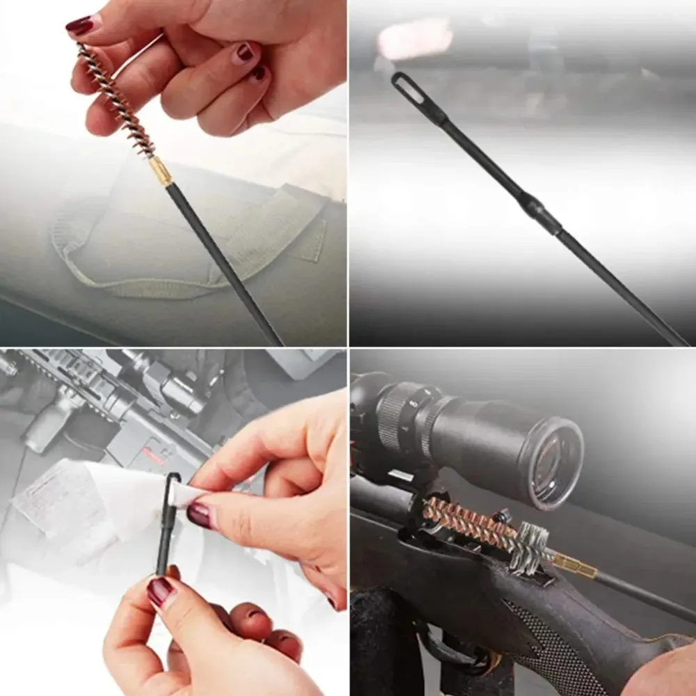 10PCS/Pack AR15 M16 M4 Gun Brushes Cleaning Kit Airsoft Pistol Cleanner 5.56mm .223 22LR .22 Tactical Rifle Gun Brushes Set view 5