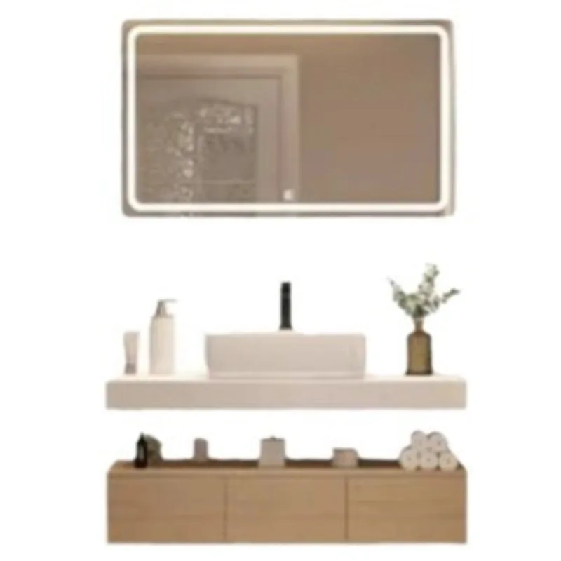 

Washbasin bathroom cabinet combination ceramic bathroom small apartment