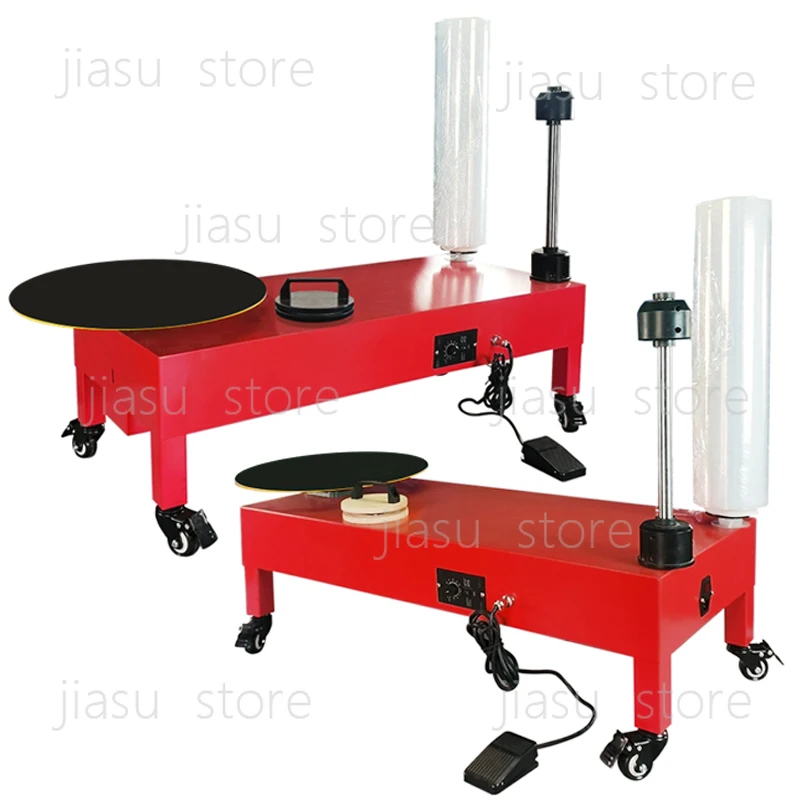 

Manual Stretch Film Wrapping Machine + Automatic Wire Film Packaging Equipment, Plastic Film Winder for Wire & Cargo Packing