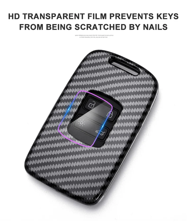 1PCS Stylish and Durable Carbon Fiber Key Shell for Renault Car Key - Full Protection with Multiple Color Options