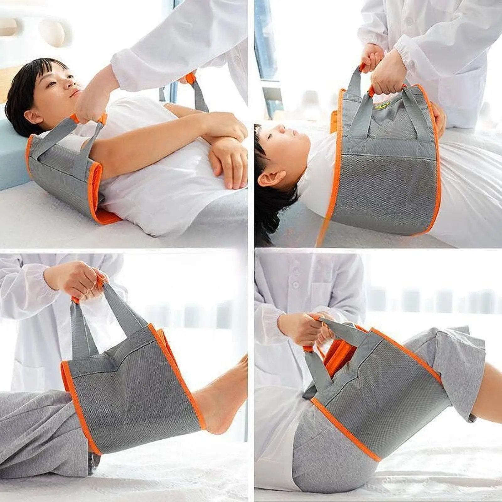 

Transfer Belt with Handles Long Strap Multifunctional Mesh Cloth Nursing Gait