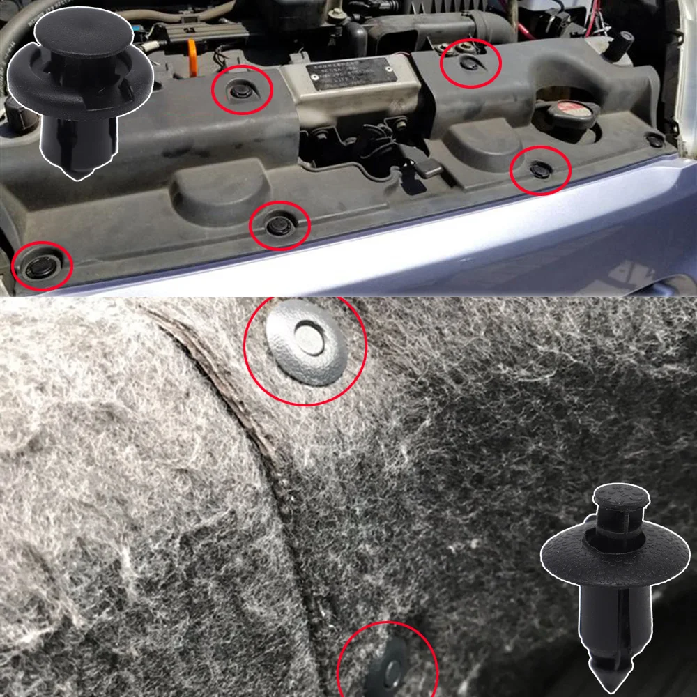 Car Hood Engine Bay Under Tray Shield Wheel Arch Lining Clips 91503-SZ3-003 91503-S7A-003 For Honda CR-V RD9 RD4 2002 - 2016