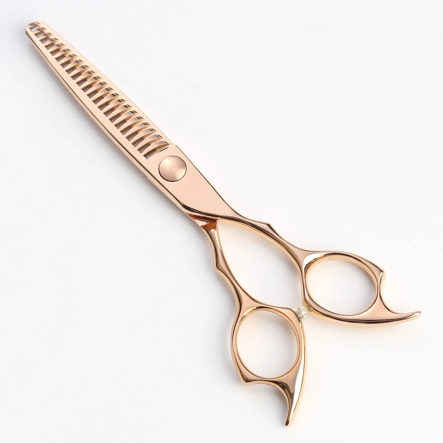 Teeth Rose Gold Hair Thinning Scissors Japan VG10 Trimming Hair Shears Barber Scissors