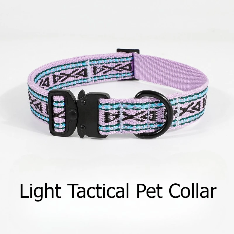 

Легкий тактический ошейник и поводок для собак, защита от побега, в богемном этническом стиле, регулируемый, для маленьких, средних и крупных собак