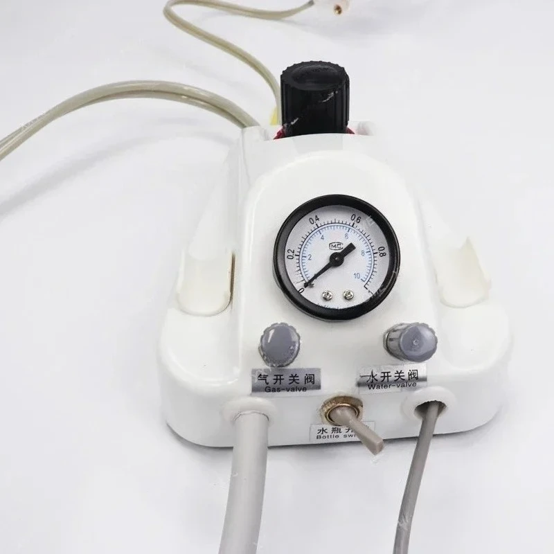 Portable Dental Air Turbine Unit Work with Air Compressor 3-Way Syringe 2/4 Holes Teeth Whitening Dental Equipment Plastic Shell