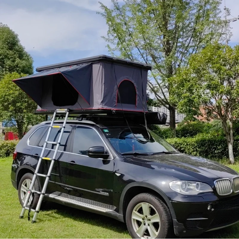 High Quality Four Season Pop Up Aluminum Hard Shell Car Roof Top Tent with Annex Outdoor Camping Accessories