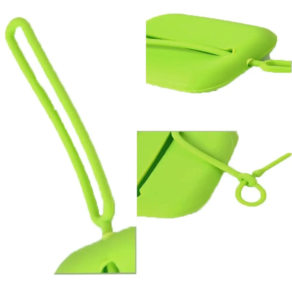 

Pure Color Silicone Card Holder With Lanyard Small Card Case Simple Coin Purse Card Access Control Large Capacity Key Case Male