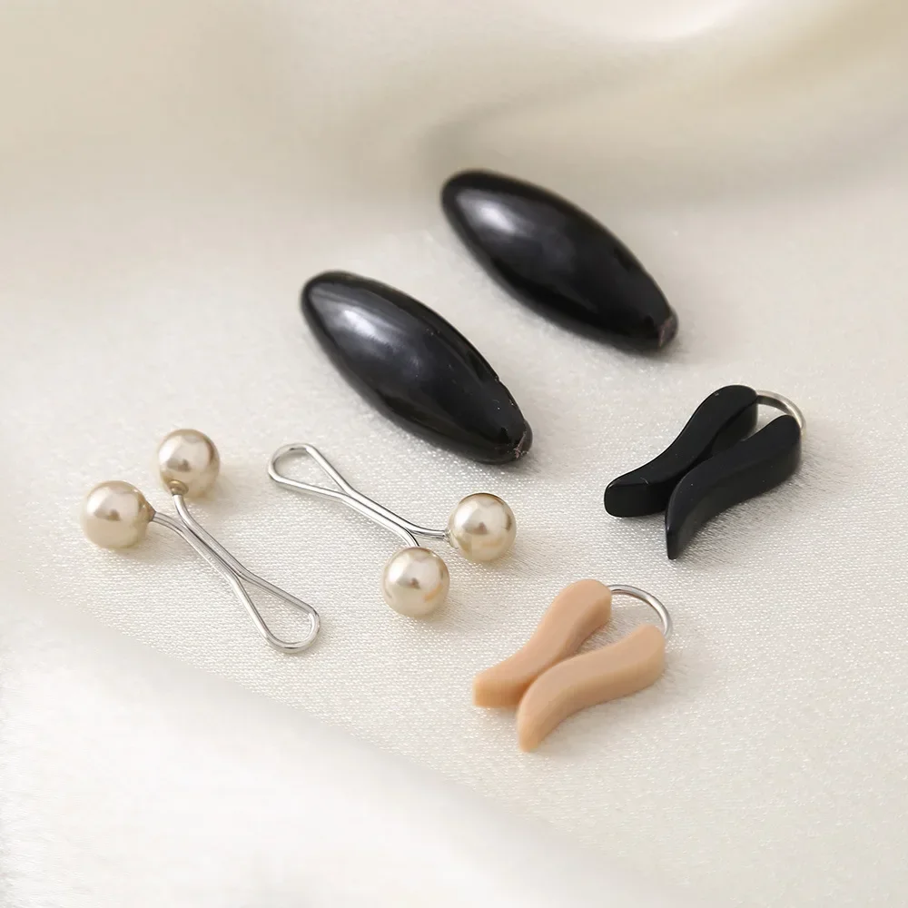 5 Designs Muslim Hijab Pins Set Colorful Black and White Safety Pearl Pins Clips Ladies Hair Dressing Accessories Brooches