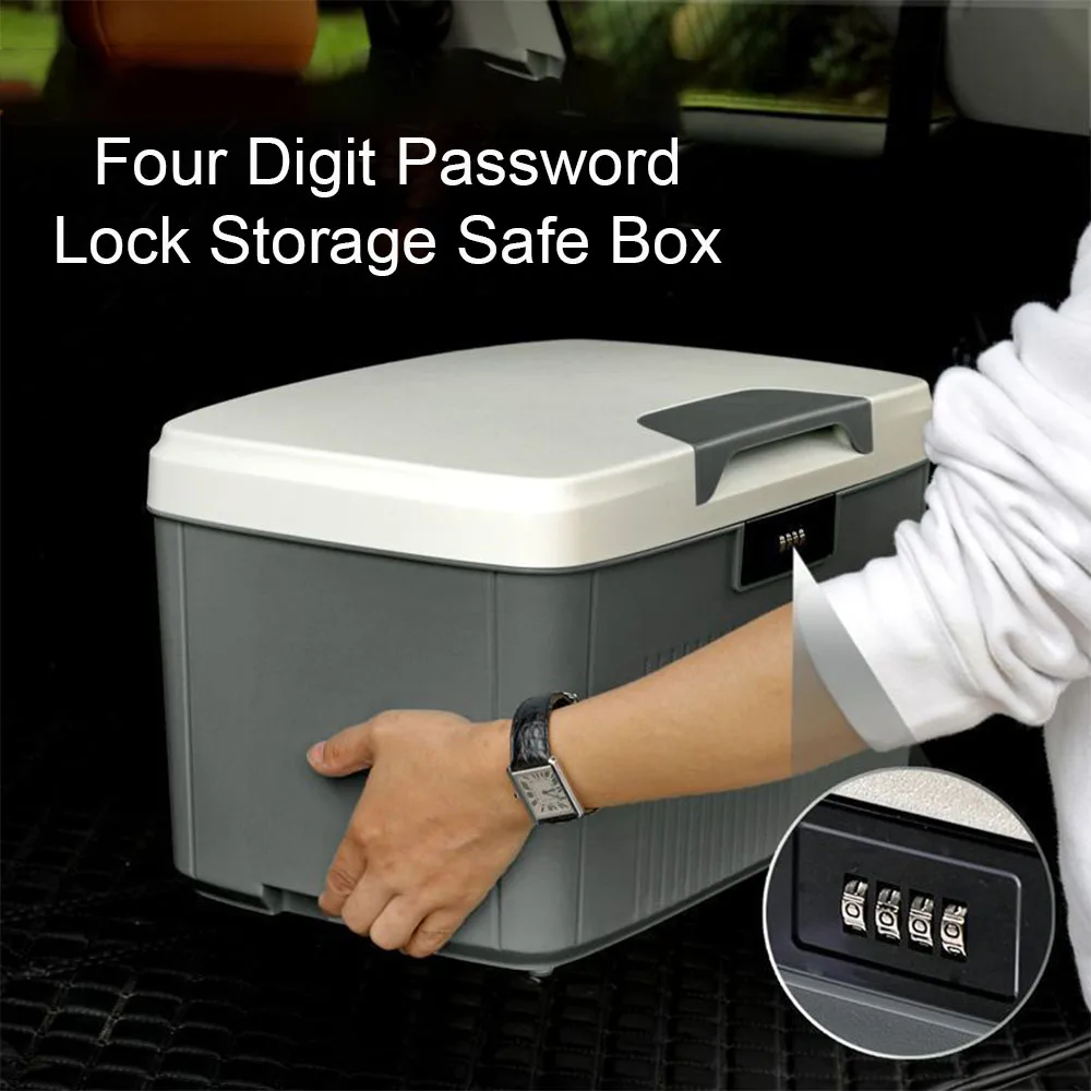 four digit password lock safe box joias de seguranca privacidade caixa de armazenamento para passaporte medicina household car organizer case 01