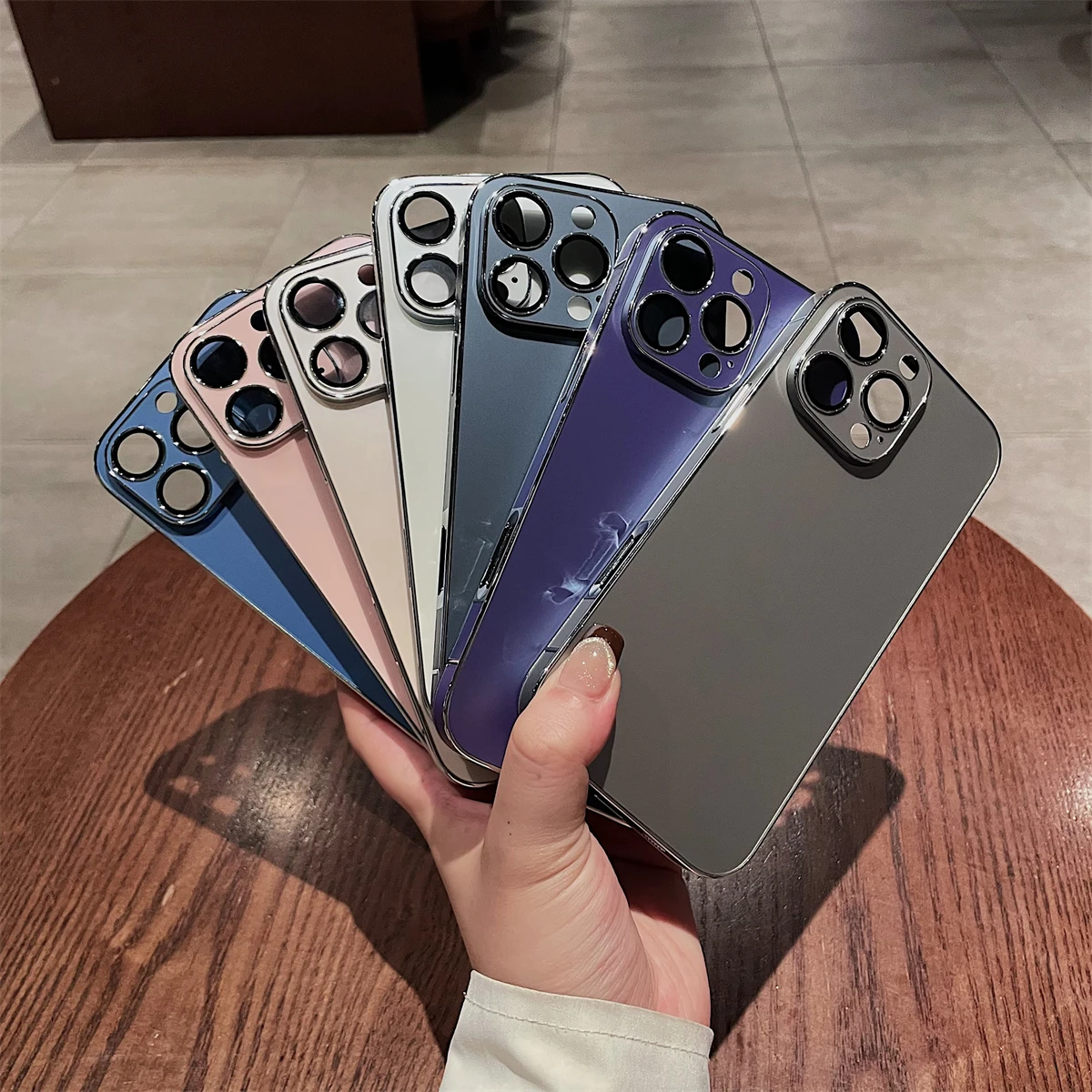

Matte Texture PC Plain White Black Gold Pink Purple Phone Case for iPhone 16 15 14 13 Pro Max Hard Back Cover Funda
