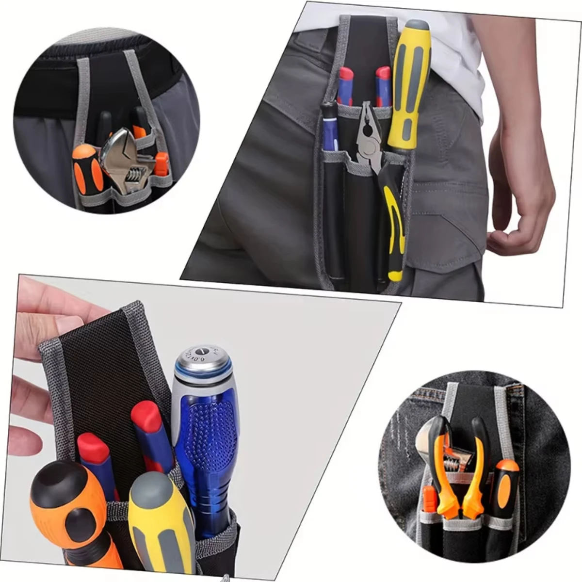 

Tool Waist Bag Maintenance Tool Bag, Electrician Pocket Storage Electrician Bag Tool Bag Waist Bag for Dail