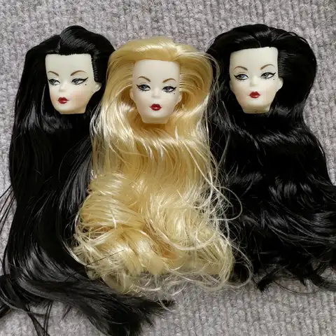 1/6 ST Ansiktsform Vintage Dockhuvuden För 30cm Solid Kvinnlig Kropp Barn Lekande Presenter 8 best sales Barbie vintage - №6