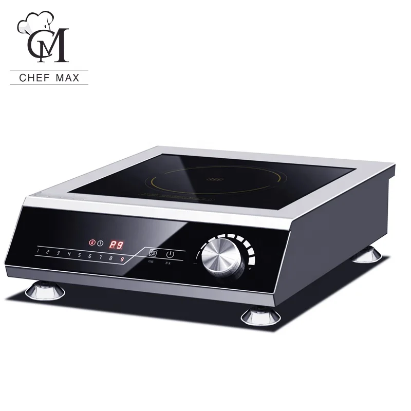 Chefmax Commercial Custom 5KW Touch Knob Infrared Induction Cookers Iikon Cooktop