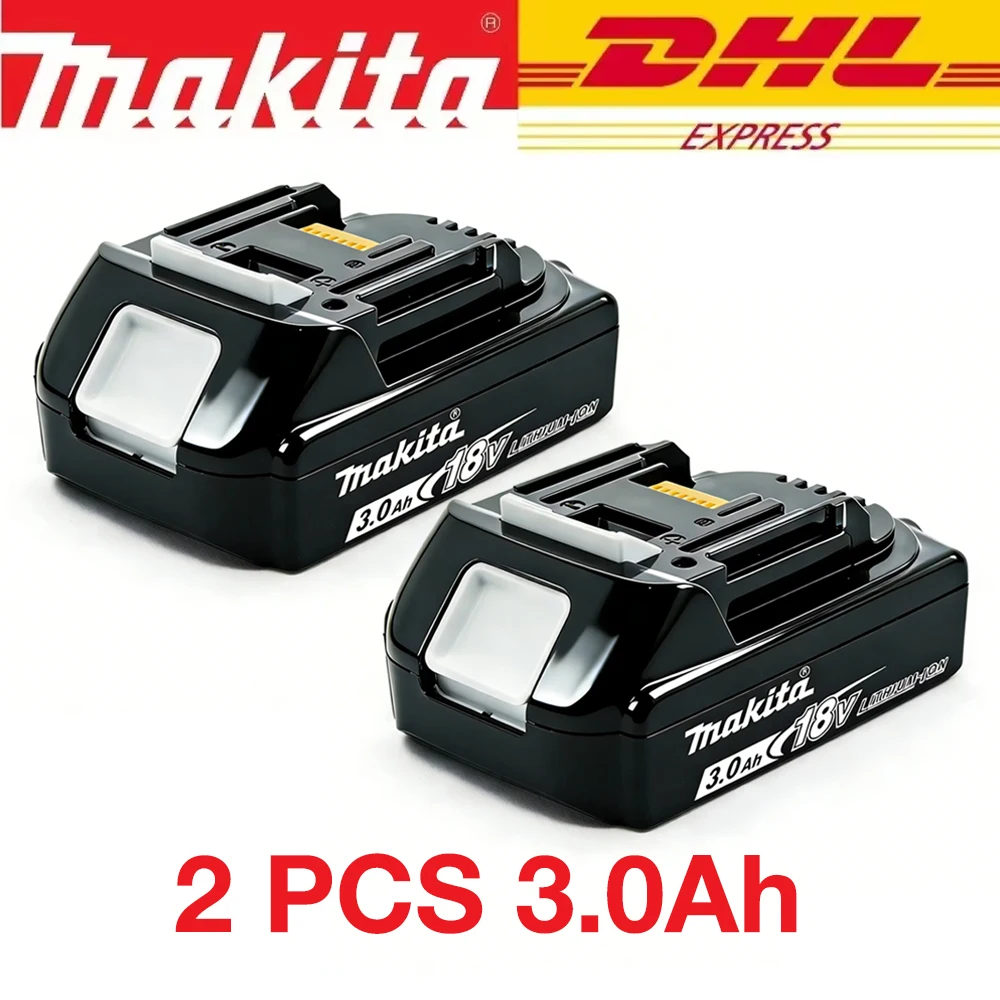 Makita 100% originele 18V 3Ah 3000mAh Makita batterij BL1830B BL1850B BL1850 BL1840 BL1860 BL1815 vervangende lithiumbatterij - afbeelding 2
