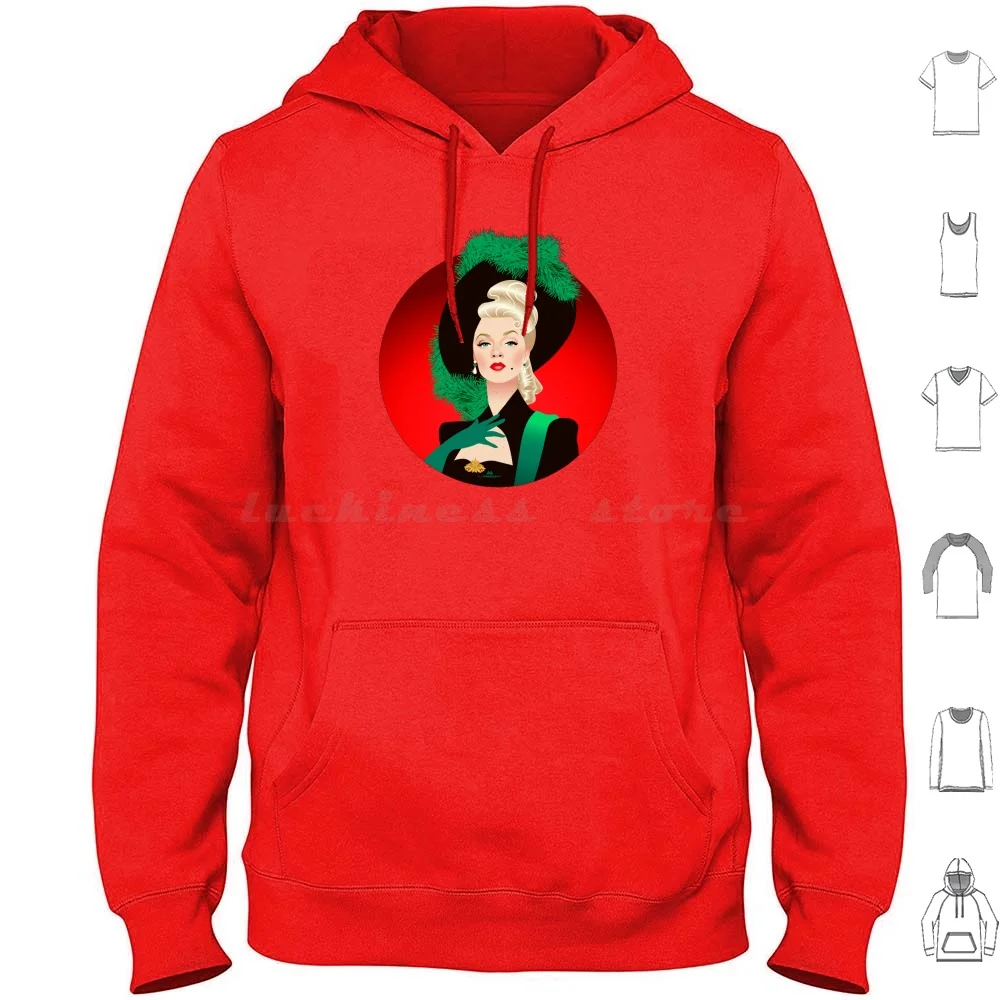 Milady Hoodies Long Sleeve Alejandro Mogollo Art Alejandromogolloart Alemogolloart Milady Dewinter Lana Turner