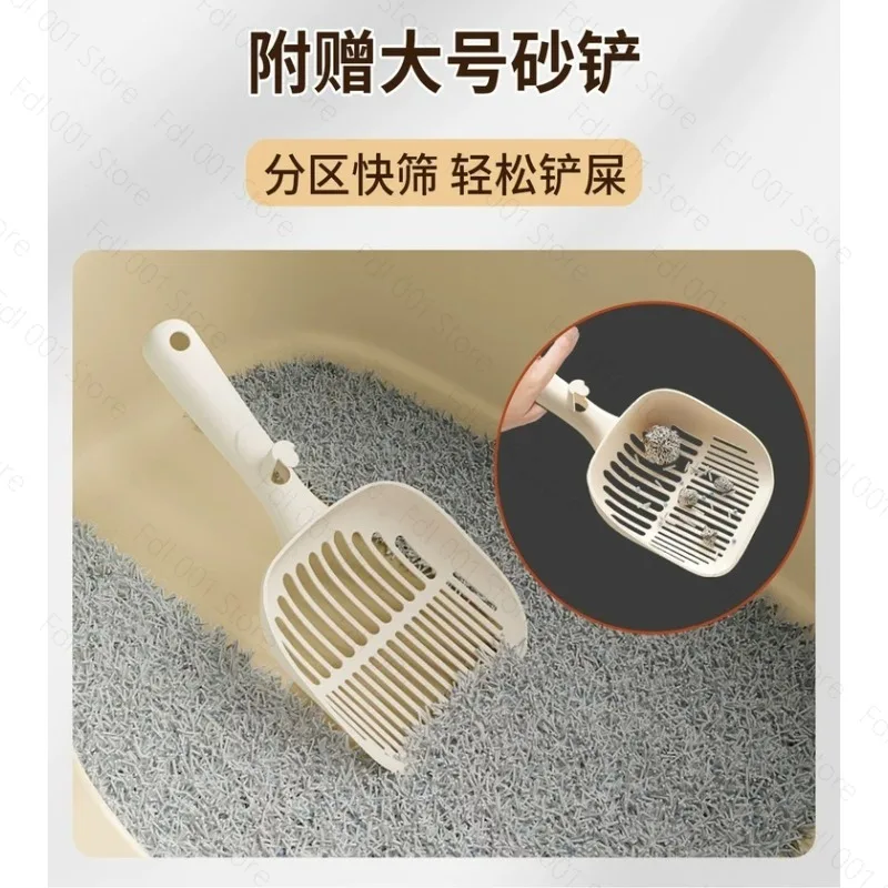 Jumbo Enclosed Cat Litter Box Top Entry Design Extra Large Anti Splash Maine Coon Toilet