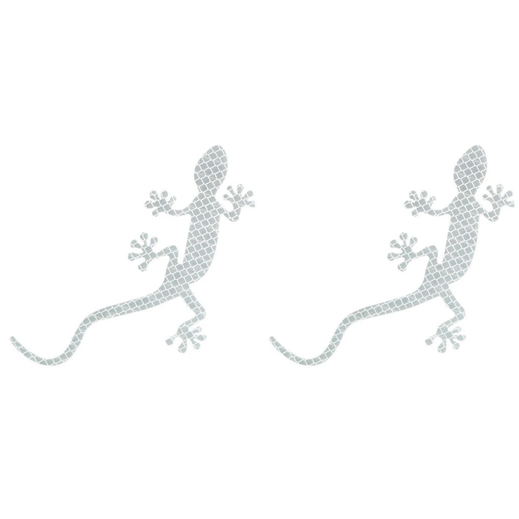 2 Pcs Night Driving Warning Gecko Strip Light Reflector Safety Warning Mark Cars Auto Exterior Accessories White