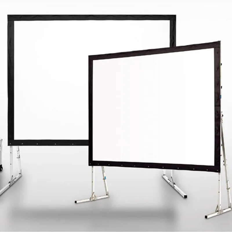 150 16:9 Outdoor Portable Fast Fold Projection Screen/Movie Projector Screen with Carry Bag Javes JBDFFS Matt White