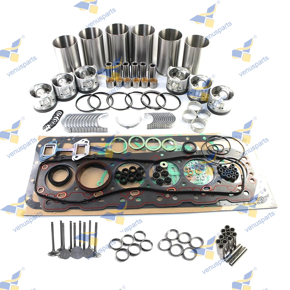 14Z Overhaul Rebuild Kit For Toyota Forklift Piston Rings Cylinder Liner Full Gasket Set Engine Parts 13101-78780-71 13101-78781