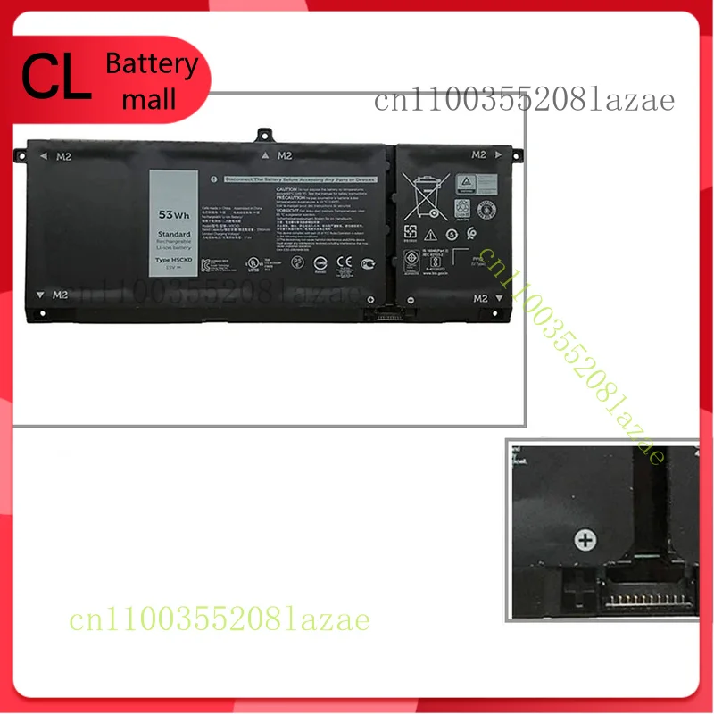 

H5CKD 53Wh Battery For Dell Inspiron 7300 7306 7500 7506 Latitude 3410 3510