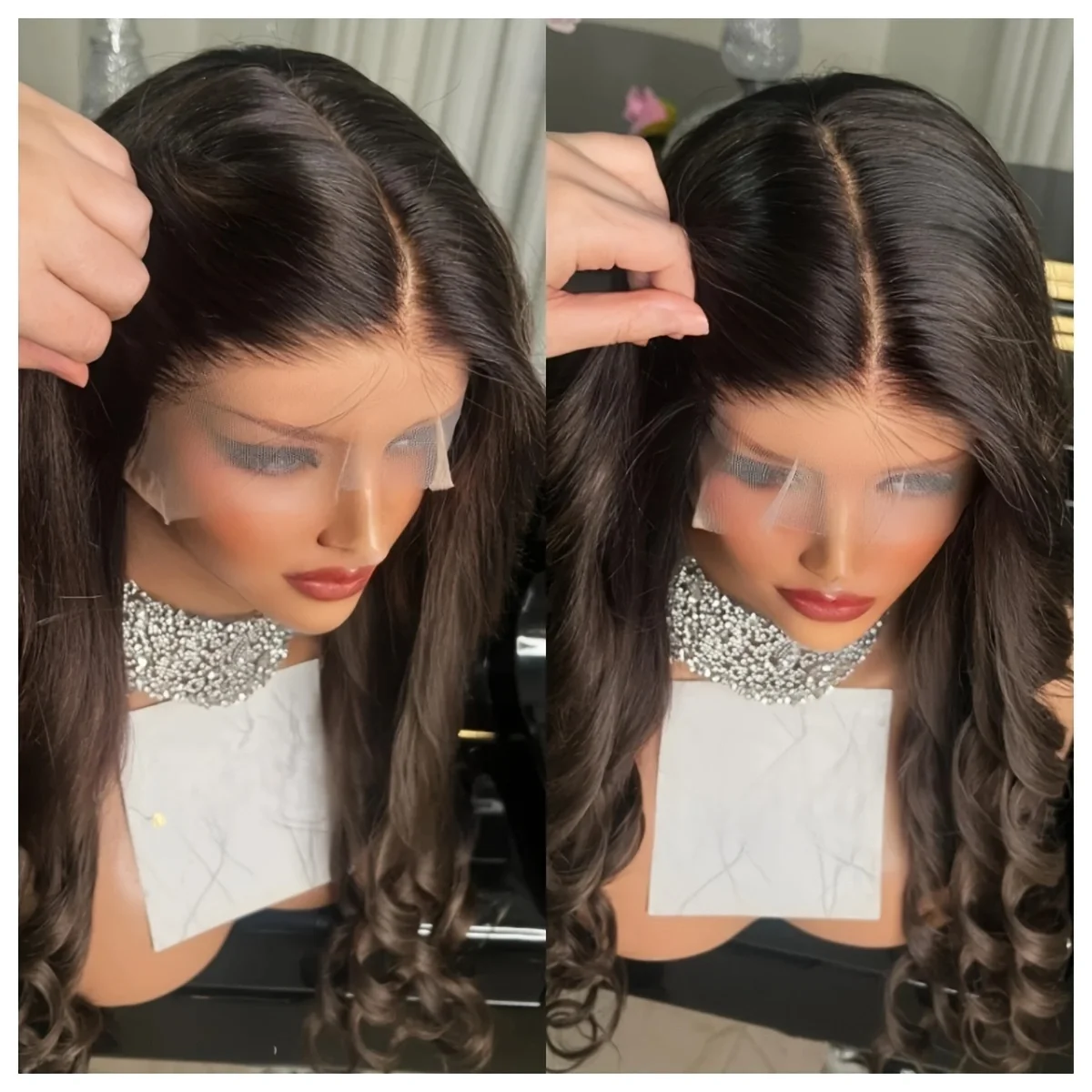 Long Body Wave 26 inch Natural Black 180Density 5x5 Silk Base Jewish Human Hair With BabyHair HD Lace European Hair Preplucked