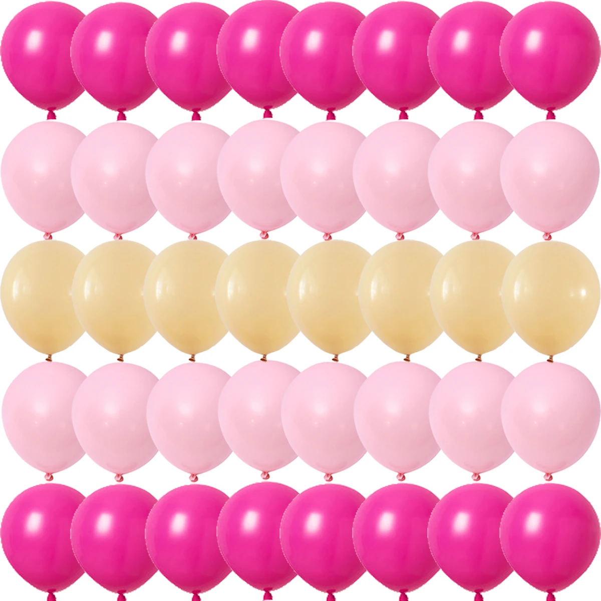 

10inch Rose Pink Metal Latex Bar Confetti Balloons Wedding Decorations Matte Globos Birthday Girl Party Decorations New Year