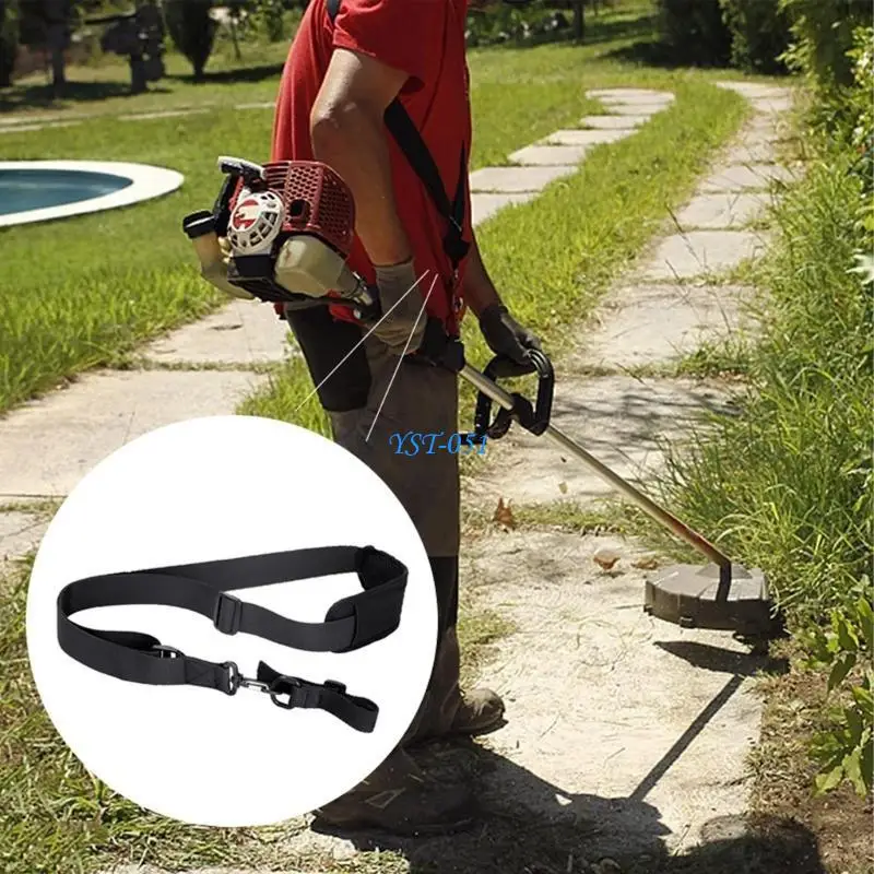 

E15A Nylon Shoulder Harness Strap for Lawn Mower Garden Trimmers Brush Cutters Adjustable Designing With Breathable Padding