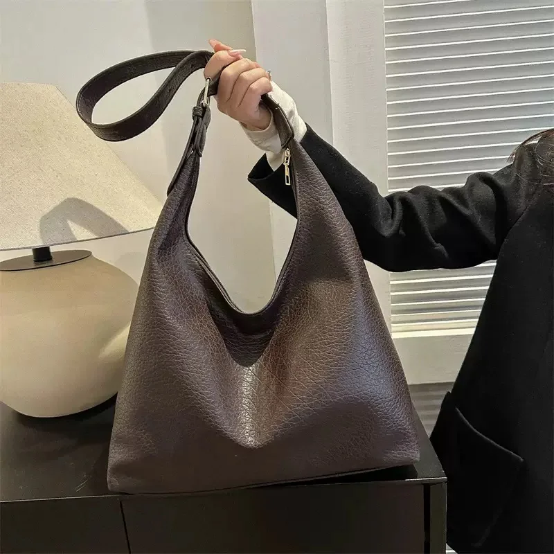 

Fashion Leather Tote Bag for Women 2025 Trend Female Simple Large High Capacity Shoulder Bag Women Handbags Messenger Bags