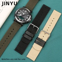 Nylon breathable watch belt Accessories For CASIO mountaineering watch strap prw-6600 prg-600 / 650 PROTREK series 24mm