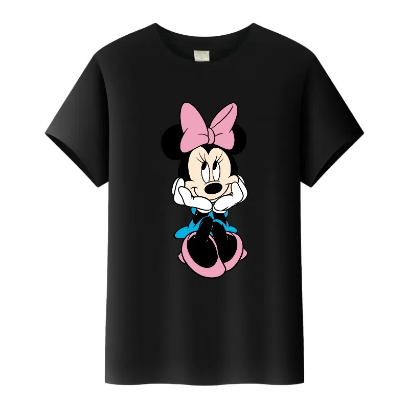 أزياء ديزني الكرتون ميكي ماوس ميني طباعة الصيف فتاة قمم امرأة التي شيرت الاطفال تي شيرت السيدات تيز الأسرة الرجال البلوزات هدية