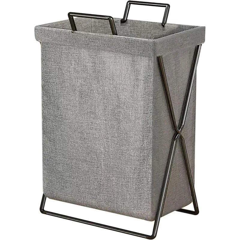 

2026 New：Laundry Baskets,X-Frame Collapsible Laundry Basket, Dirty Clothes Hampers, Laundry Bag with Bold Stand, Large Cap