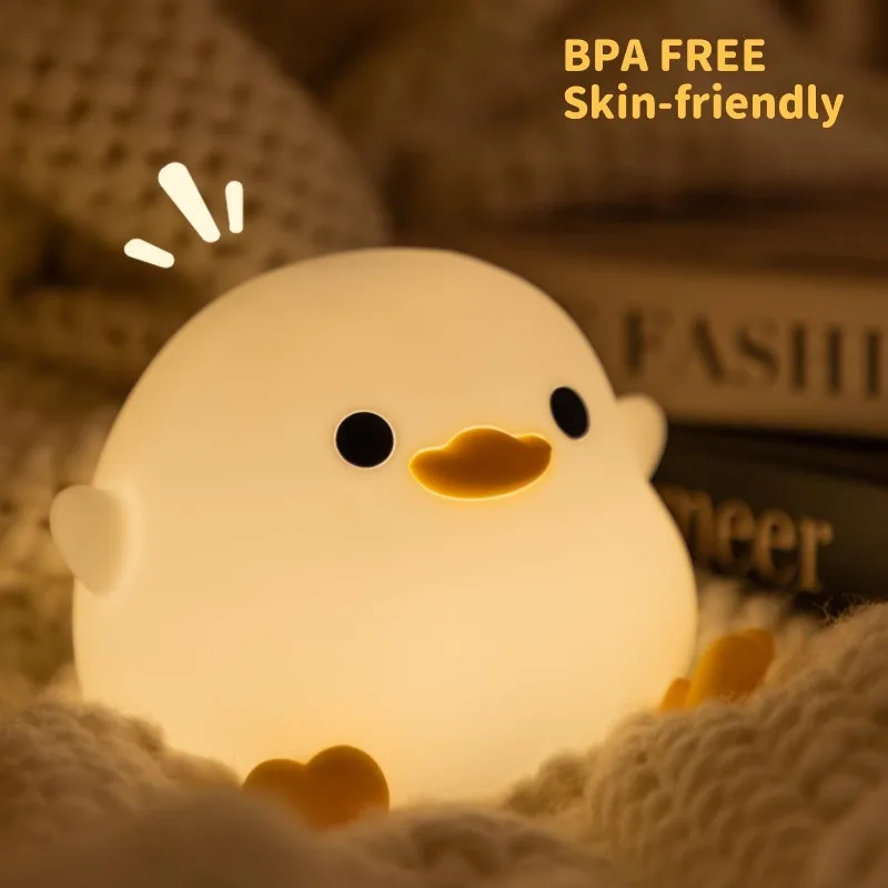 DoDo Duck Night Light LED Bedhead Touch Sensor Light Suitable for Bedroom Dormitory Decoration Festival Gifts