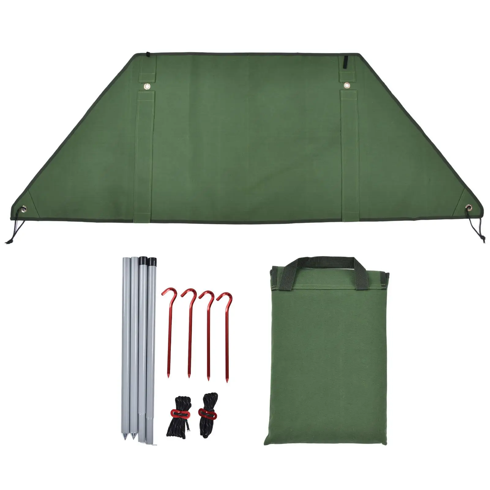 

Folding Windbreak for Camping - Windproof Picnic Stove Windscreen with Support Rods & Stakes - Easy Install for outdoor Gear