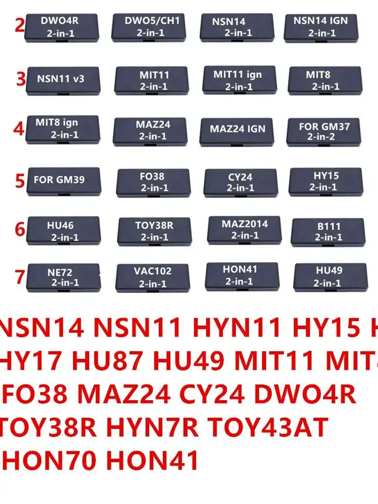 the best seller tool LISHI 2 IN 1 tool HU66 HU100 SIP22 HY22 HU64 FOR CAR KEY