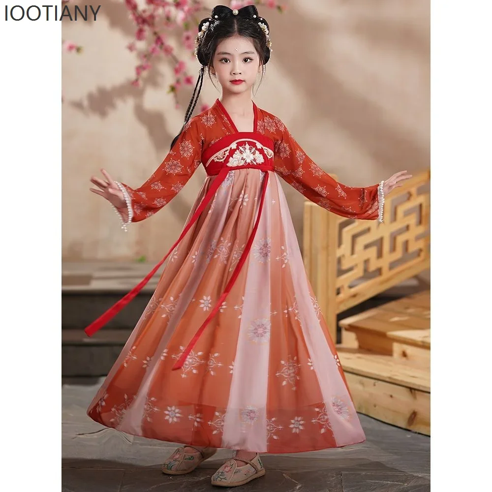 CosplayGirls' Hanfu Neue Alte Kostüm Super Fee Kinder Kleid Alten Stil Prinzessin Kleid Klassische Dance Performance Cl