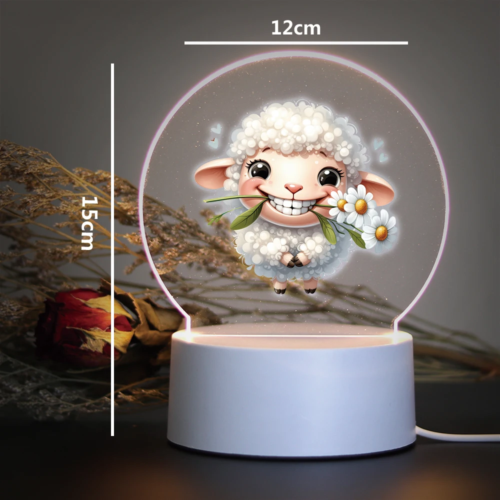 animal Creative Led Table Lamp Acrylic Night Lights Gift Led Night Light For Home Room Decoration Nightlight