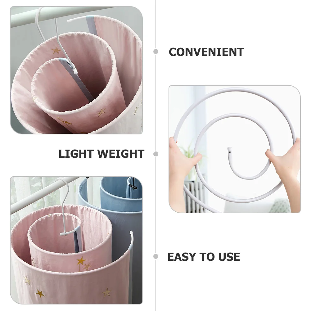 دوامة بطانية شماعات الفولاذ المقاوم للصدأ الفضاء توفير لحاف ورقة تجفيف الرف يندبروف متعددة الوظائف شرفة الغسيل