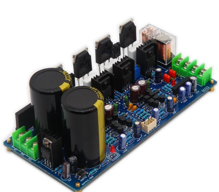 S032 hifi 150W+150W high-power Dual channel Finished board Equipped with ON transistor